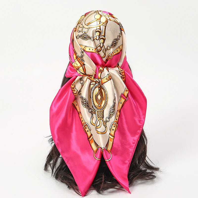 Luxury Silk Scarf for Women Sun Protection Designer Shawl - Smarsty