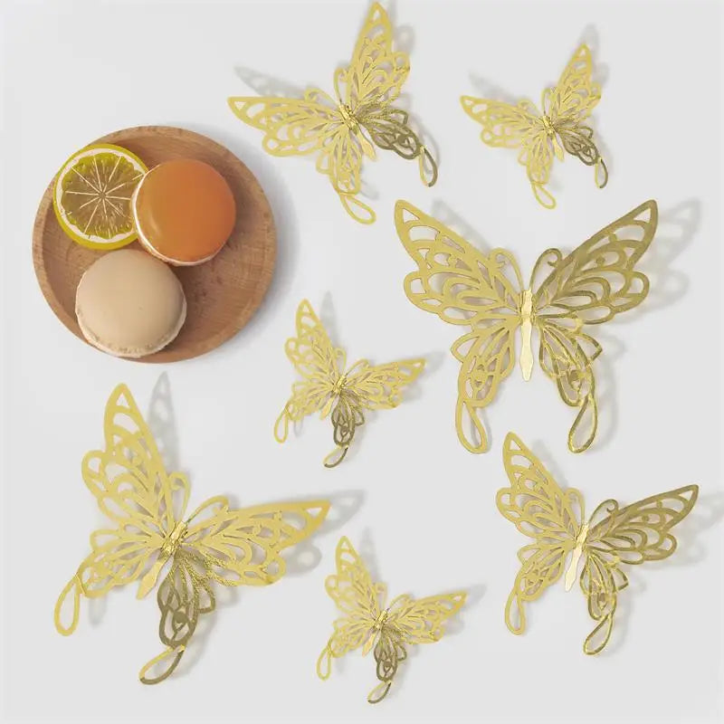 3D Hollow Butterfly Wall Stickers for Kids Room Decor - Smarsty