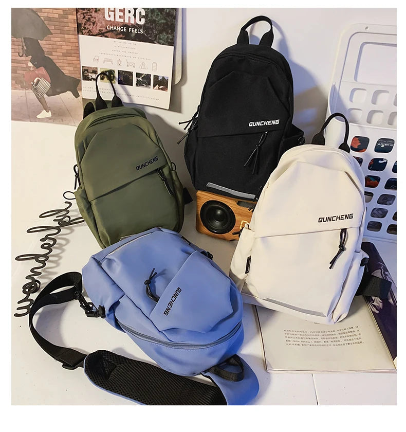 Lightweight Nylon Crossbody Bag Unisex Chest Pack Travel - Smarsty