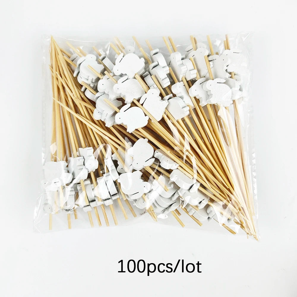 Easter Disposable Bamboo Skewers for Festive Decor - Smarsty