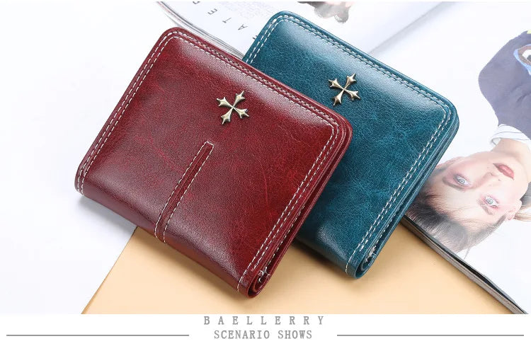2023 New Mini Women Wallets Free Name Engraving Fashion Small Wallets Zipper PU Leather Quality Female Purse Card Holder Wallet