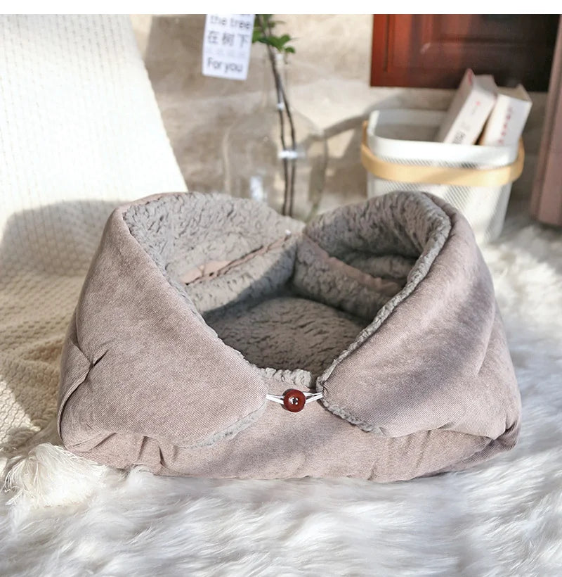 Warm Thickened Cat Bed Foldable Plush Pet Mat - Smarsty