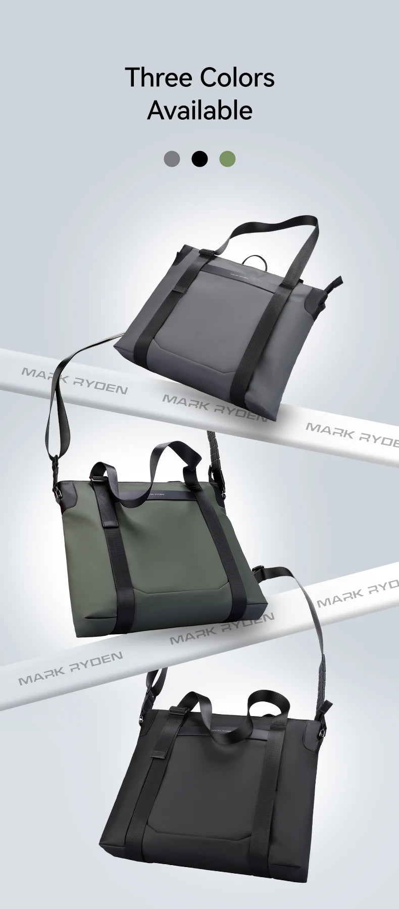 Mark Ryden Leather Messenger Bag Men Crossbody Spacious - Smarsty