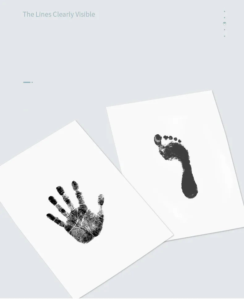 Newborn Handprint Kit With Safe Ink Pads Frame Keepsake - Smarsty