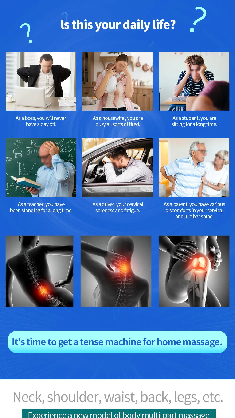 Electric Muscle Stimulator for Neck and Back Relief - Smarsty