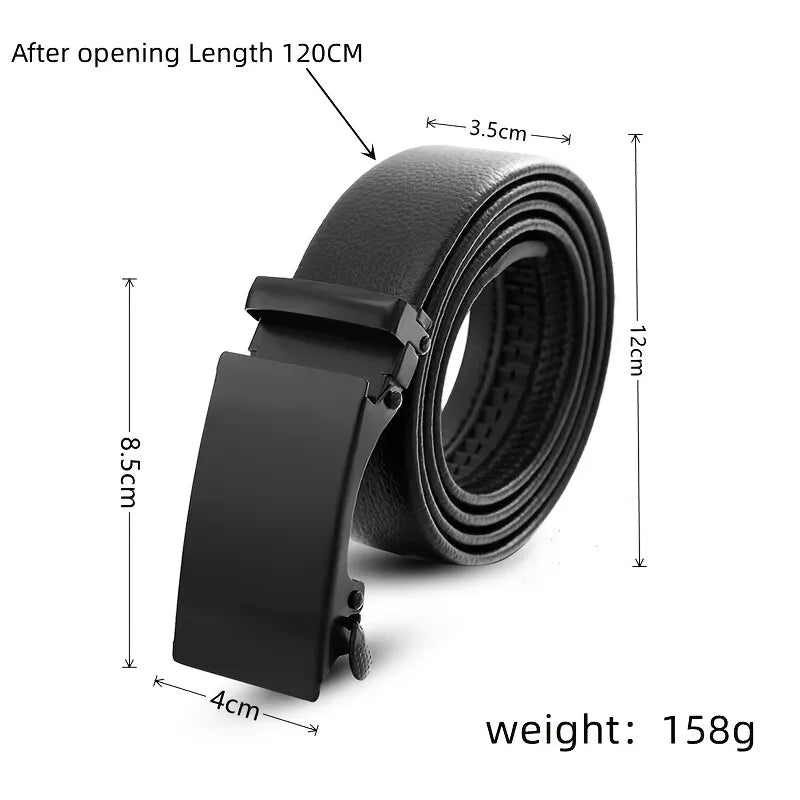 Men's Automatic Buckle PU Belt Casual Business Style - Smarsty