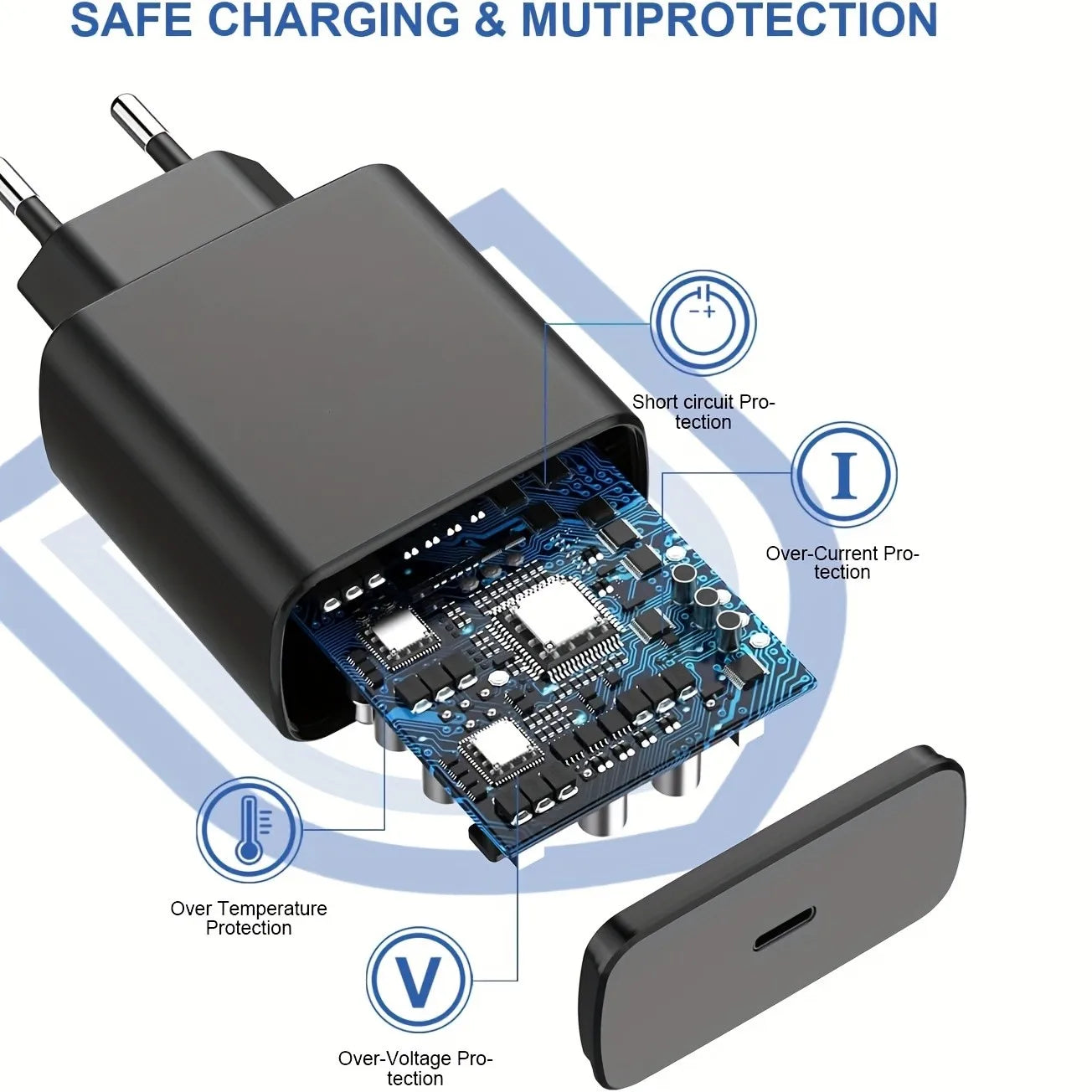 45W USB C PD Charger Fast Charging For Smartphones Portable - Smarsty