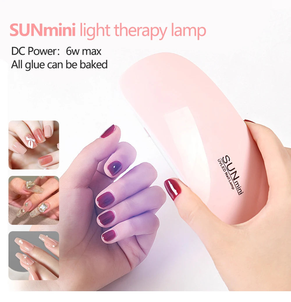 Foldable 6W UV LED Nail Lamp for Quick Drying - Smarsty