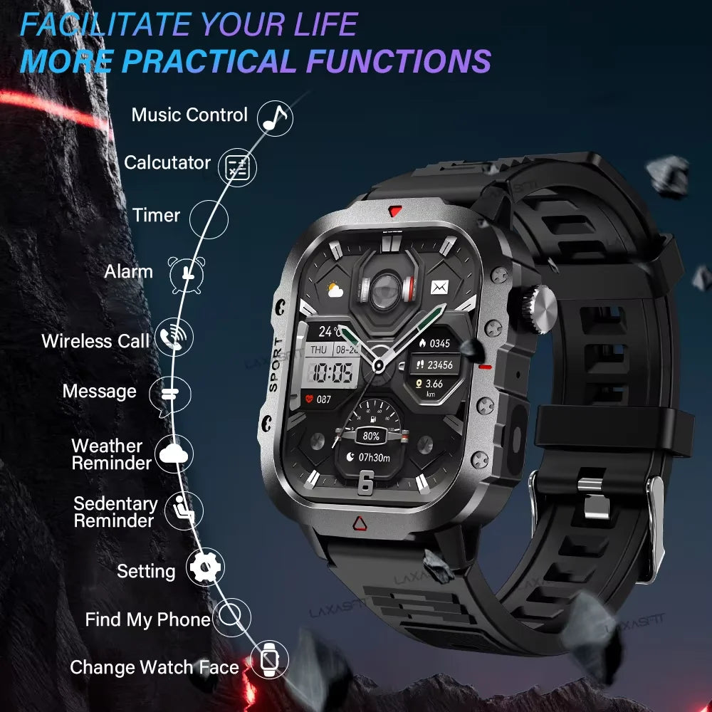 LAXASFIT Smart Watch with Large HD Screen and Fitness Tracking - Smarsty