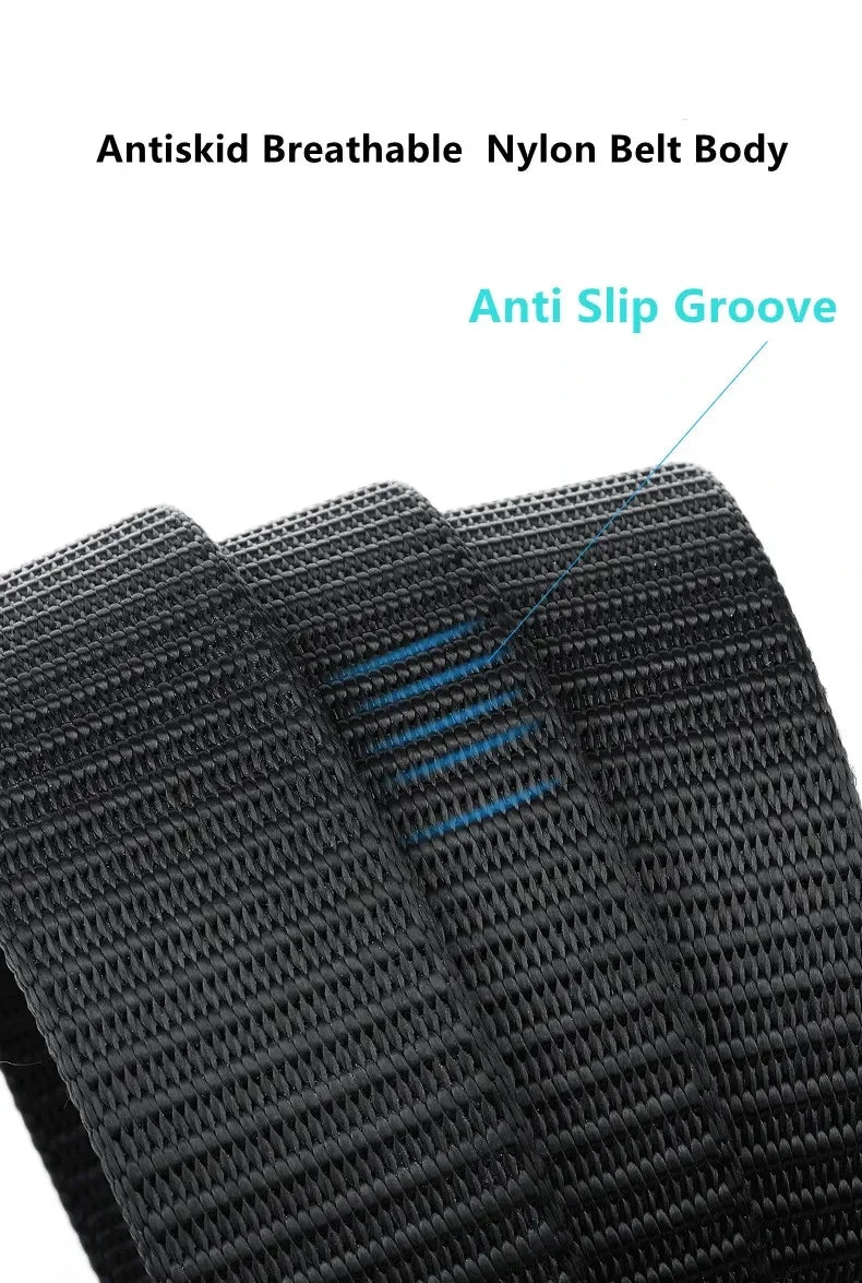 Men's Quick Release Canvas Belt Durable Outdoor Sports - Smarsty