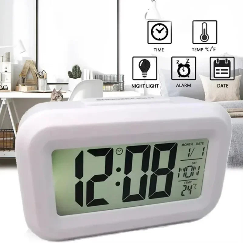 LED Digital Alarm Clock with Calendar Function for Desk - Smarsty