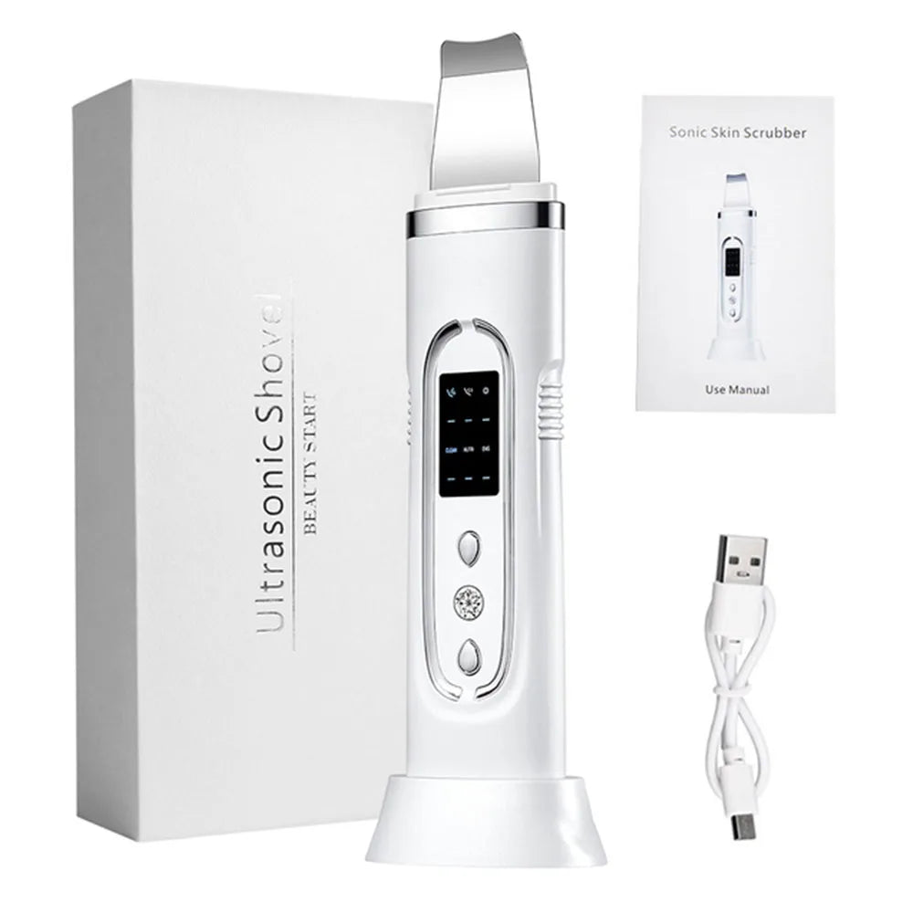 Ultrasonic Skin Scrubber for Deep Cleansing and Rejuvenation - Smarsty