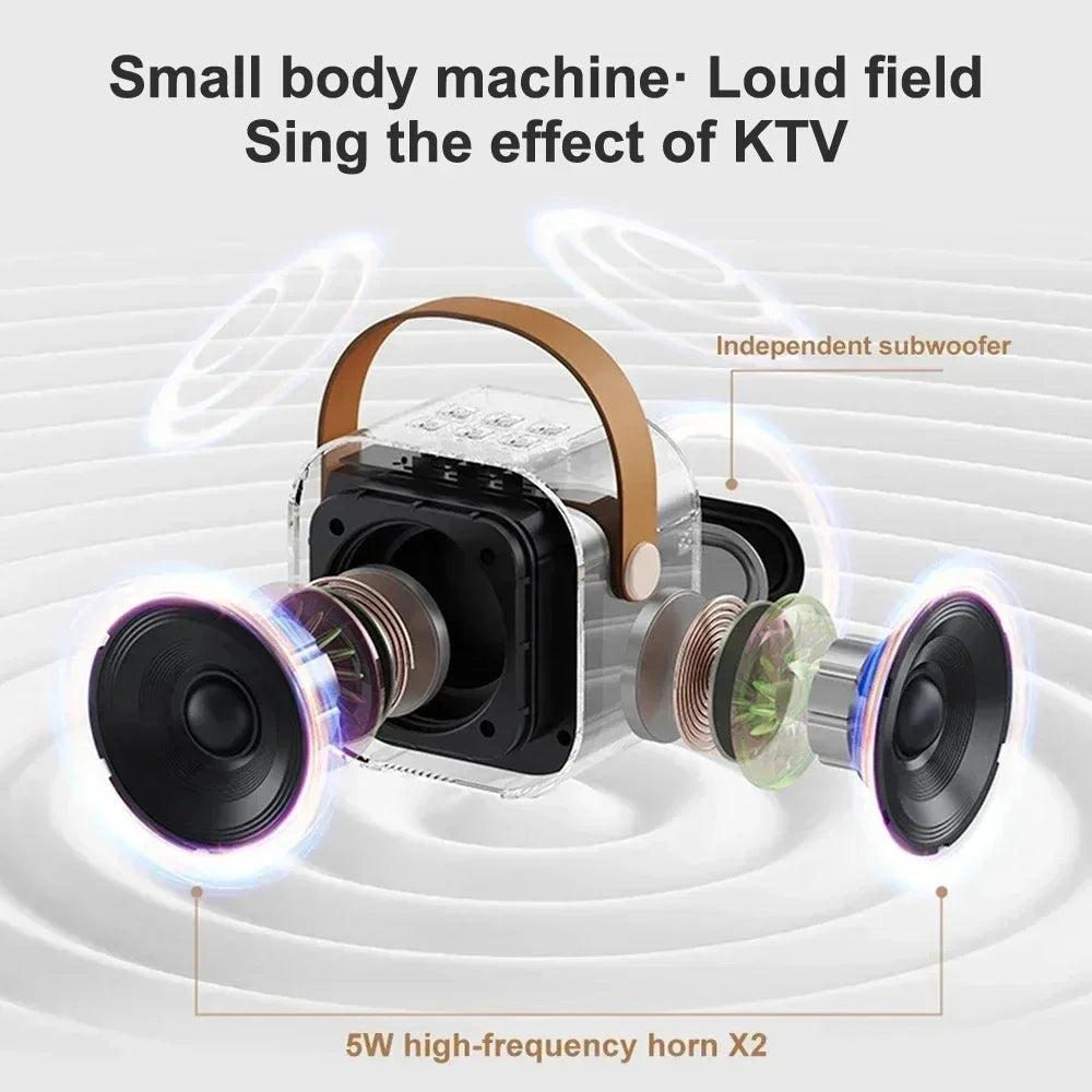 K12 Portable Karaoke Machine with Wireless Microphones - Smarsty