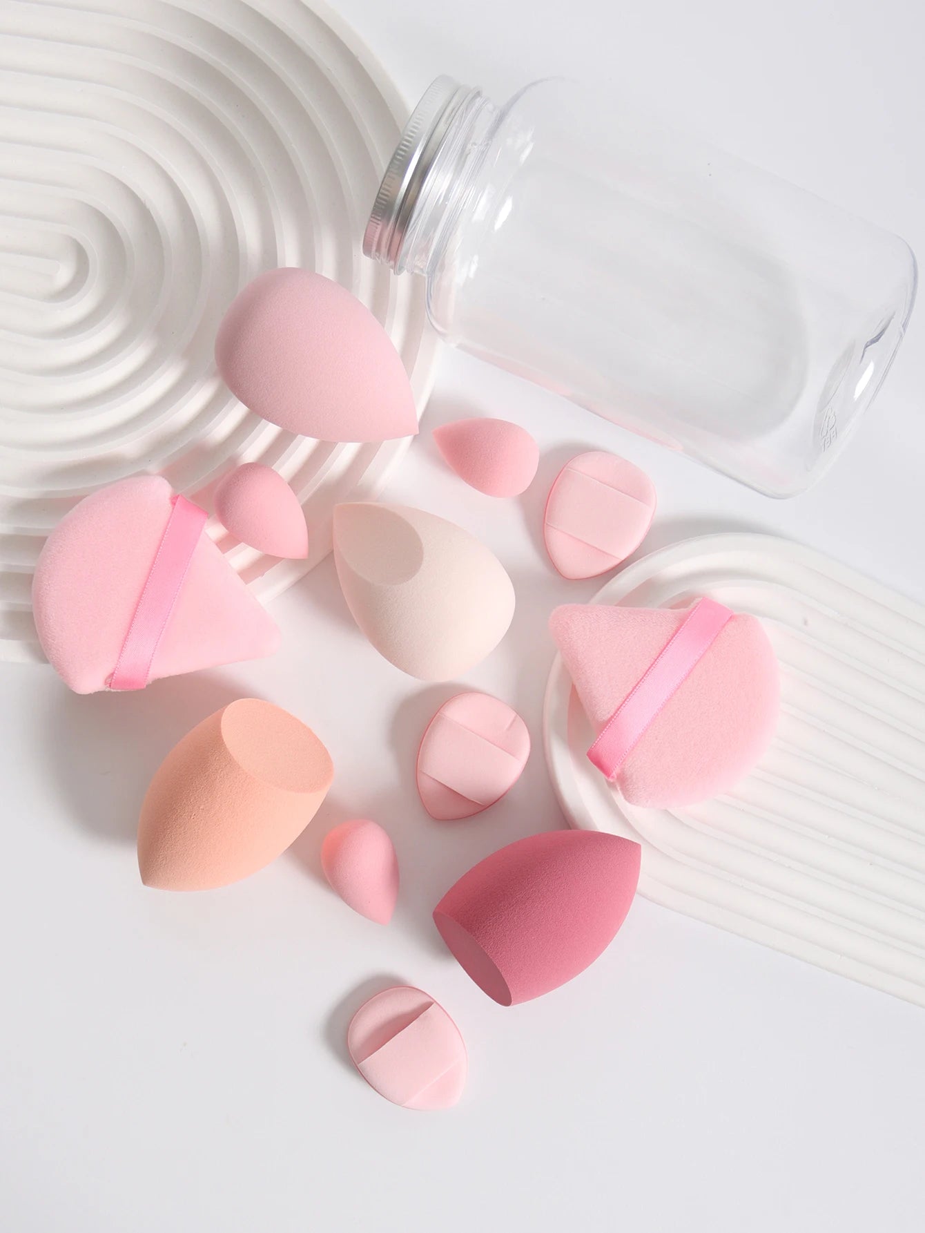 12Pcs Latex-Free Makeup Sponge Set for Flawless Application - Smarsty