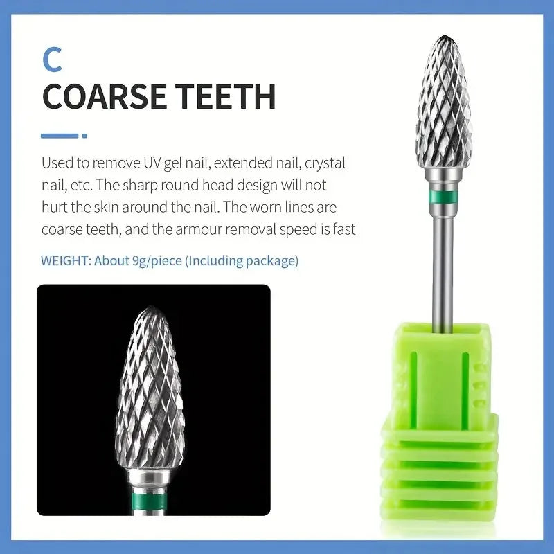 Tungsten Carbide Nail Drill Bits for Effective Gel Polish Removal - Smarsty