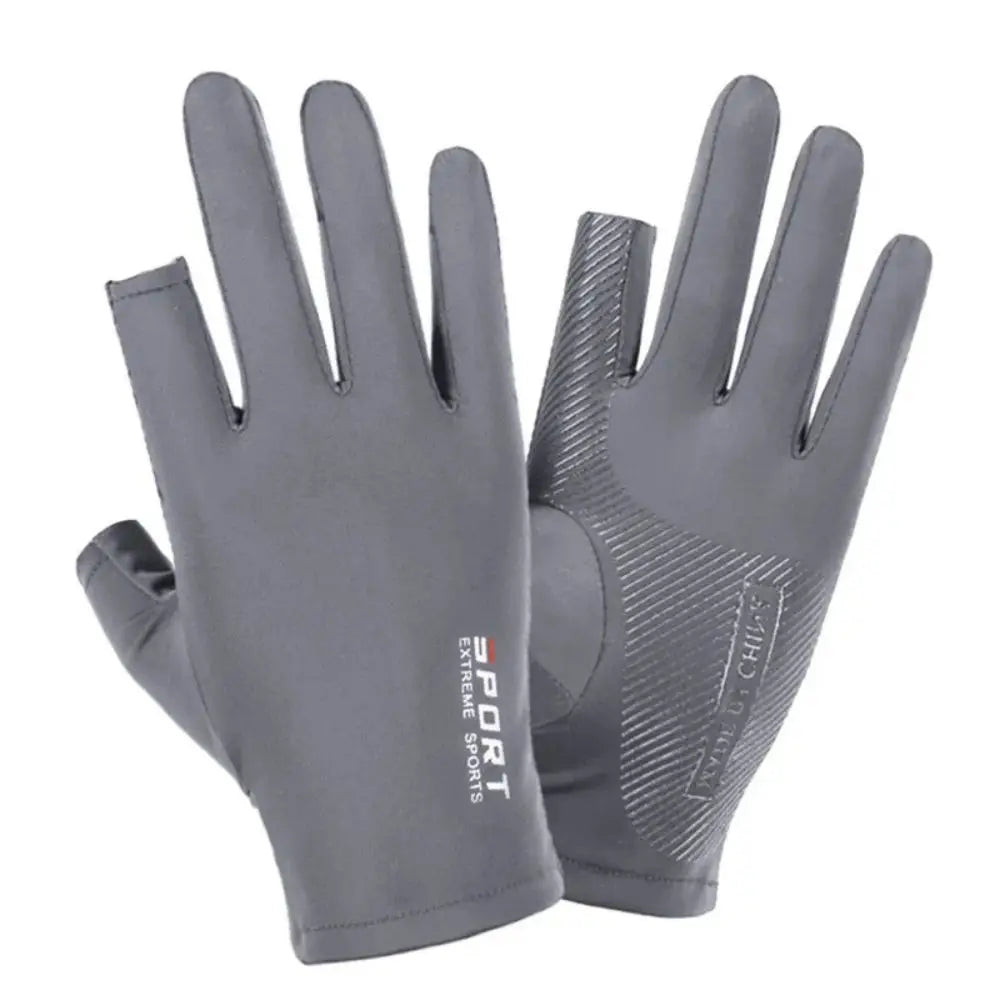 Ice Silk Half Finger Cycling Gloves Comfortable Fit - Smarsty