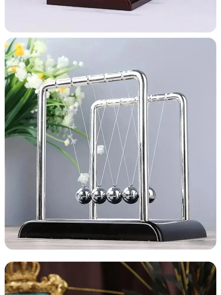 Newton's Cradle Balance Steel Ball Teaching Supplies Physics Science Pendulum Desktop Toys Stress Relief Gifts Home Decoration - Smarsty
