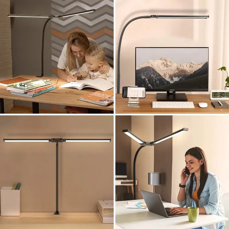 Dimmable LED Clip Desk Lamp for Reading - Smarsty