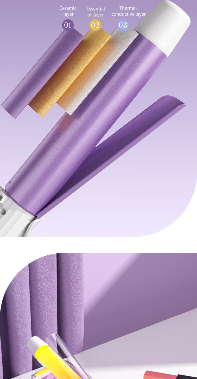 Large Volume Hair Curler with Negative Ion Technology - Smarsty