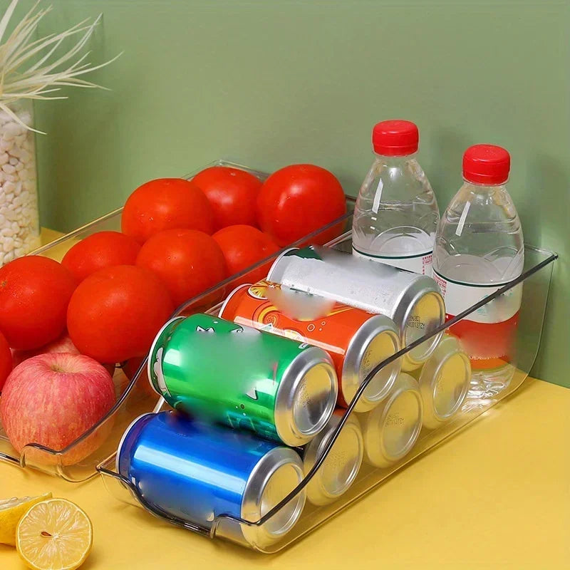 1 Piece Kitchen Storage Cans Soda Storage Cans Refrigerator Freezer Storage Dispensers Container Kitchen Accessories Organizer