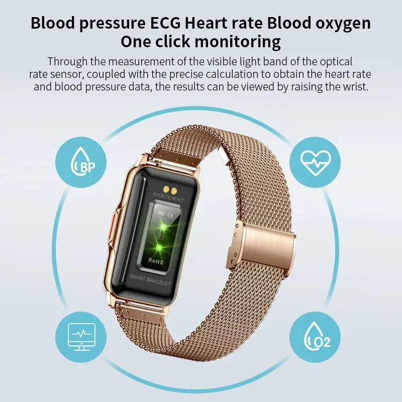 LIGE Smart Watch for Women with Full Touch Screen - Smarsty