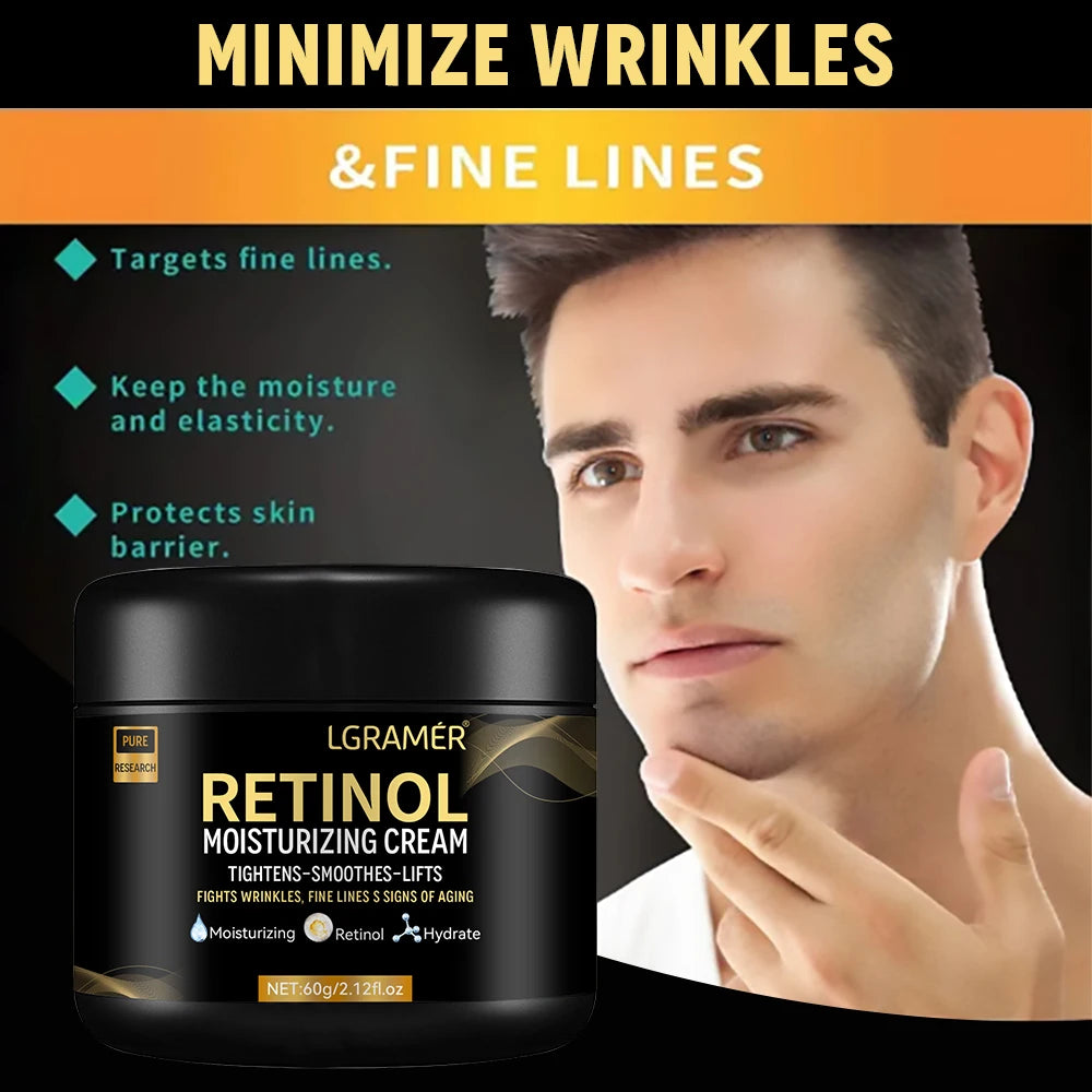 Men's Retinol Face Moisturizer for Anti-Aging and Pore Shrinking - Smarsty