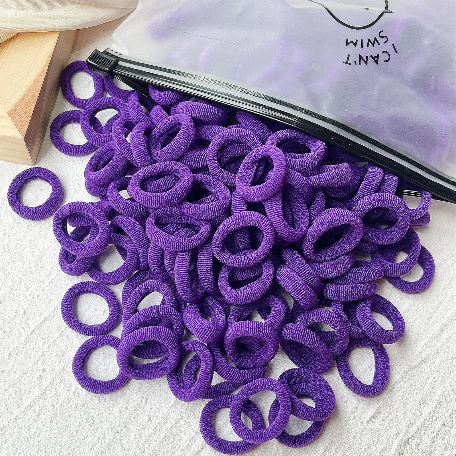 Kids Colorful Elastic Hair Bands Soft Non Slip Scrunchies - Smarsty