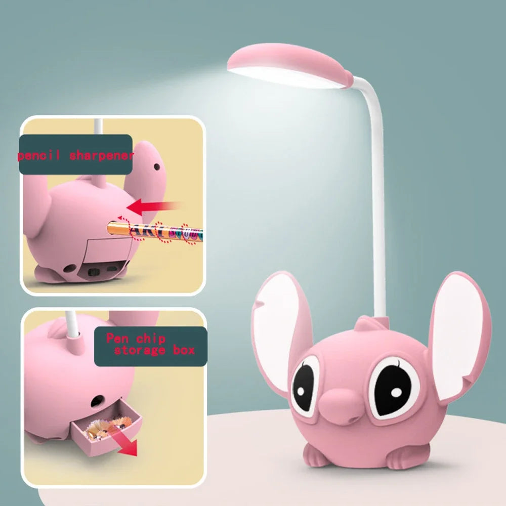 LED Lilo and Stitch Desk Lamp with Pencil Sharpener - Smarsty