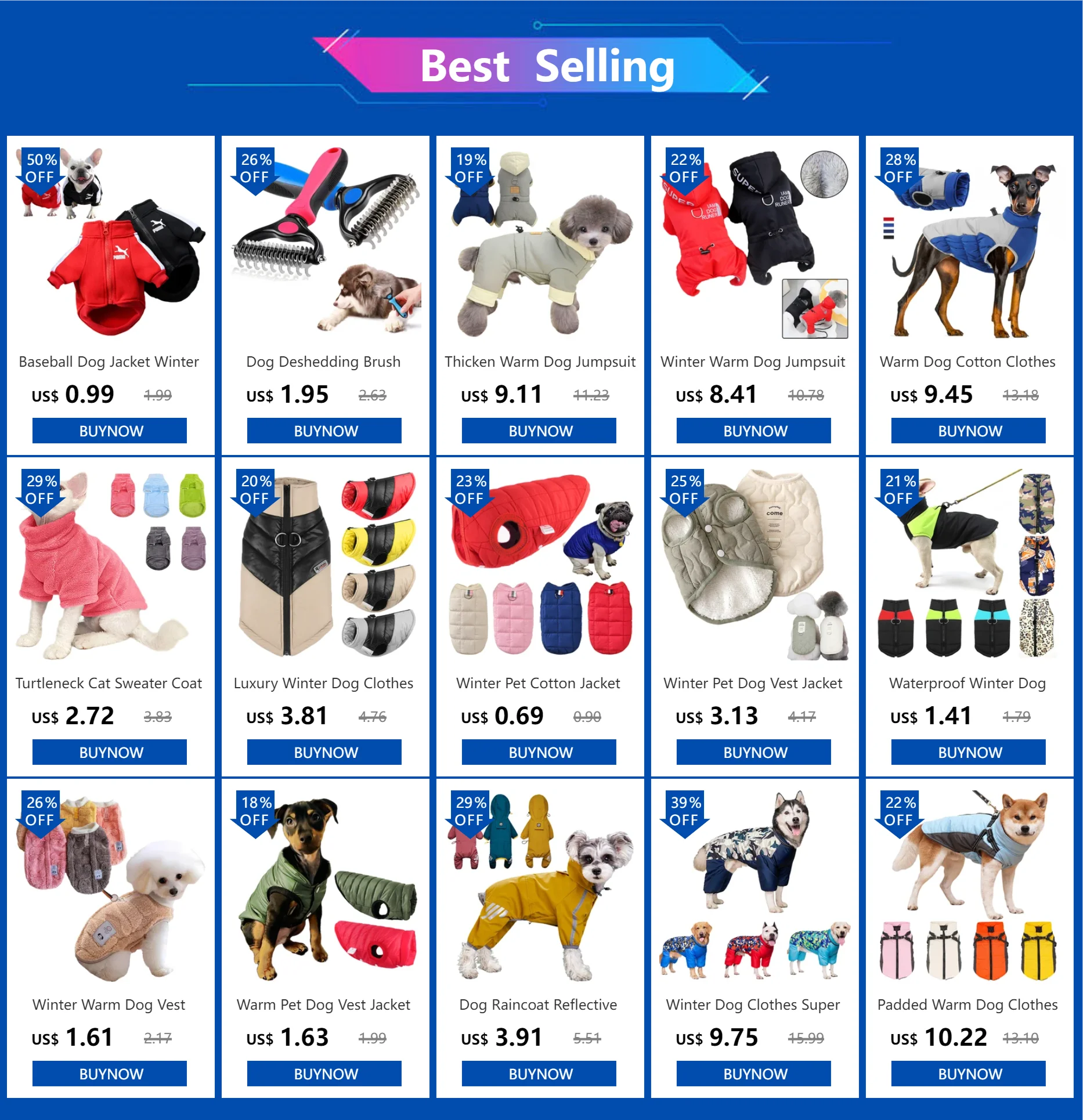 Winter Fleece Dog Jacket for Small Pets - Smarsty