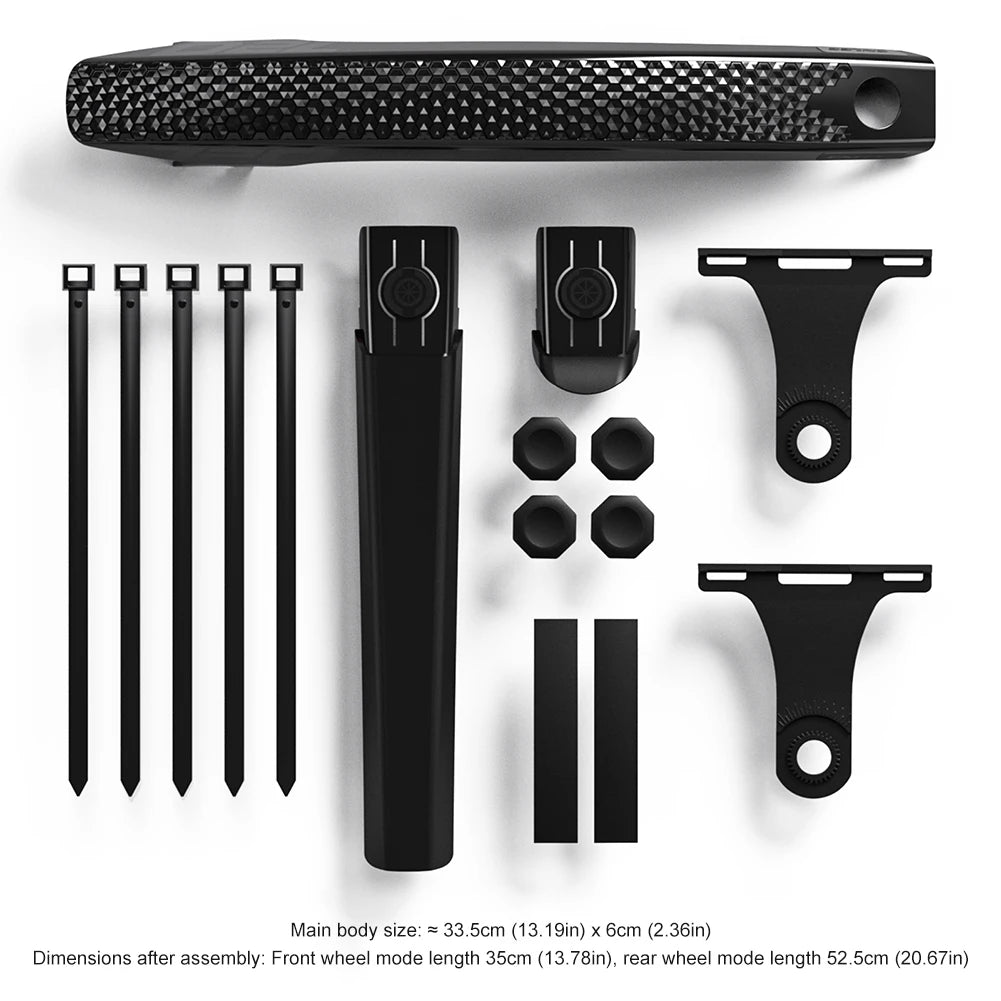 Cycling Mud Flaps Strong Toughness Bike Tire Wheel Mudguard Lightweight Road Bike Wheel Fenders for Front Rear Wheels Below 50mm