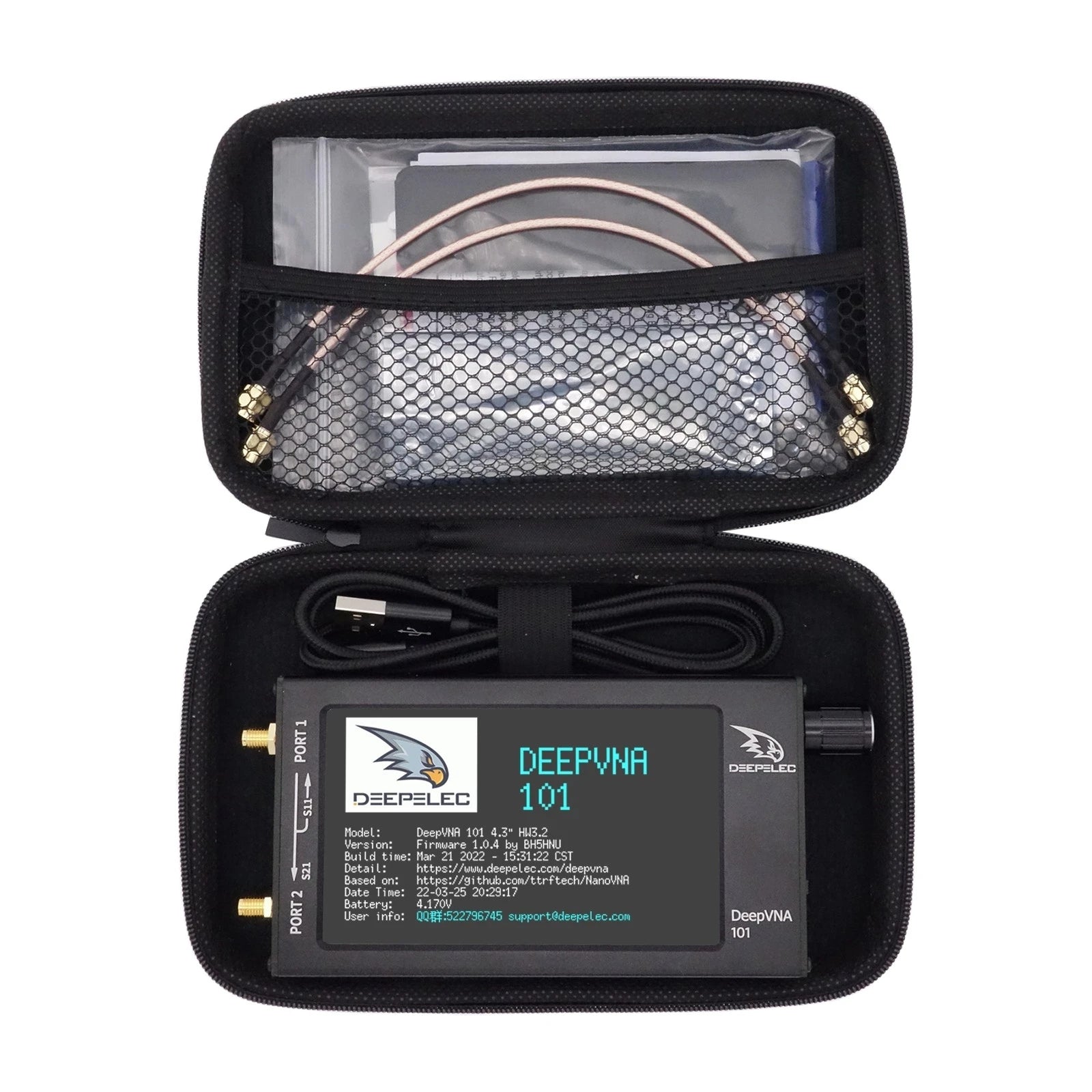 DeepVNA-101 4.3 Inch Antenna Analyzer with Metal Case - Smarsty