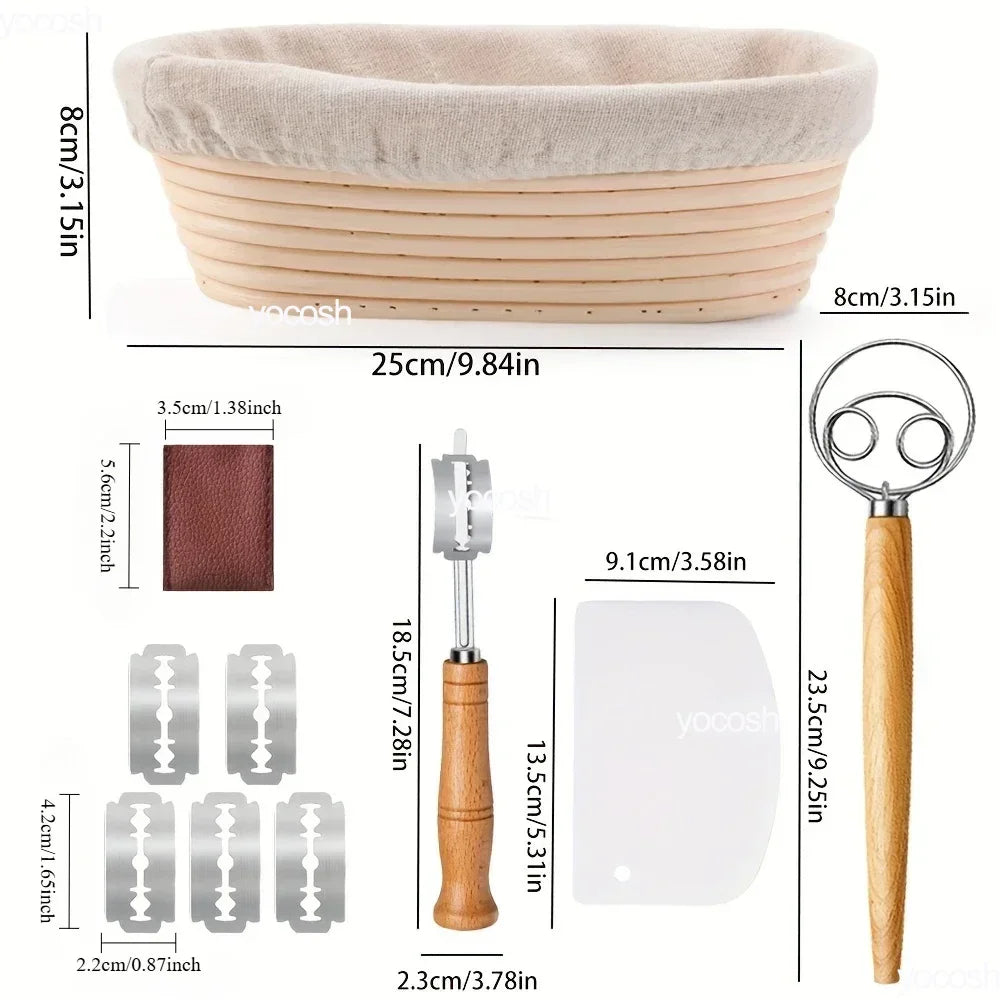 Professional Baking Tools Kit with Sourdough Starter Jar - Smarsty