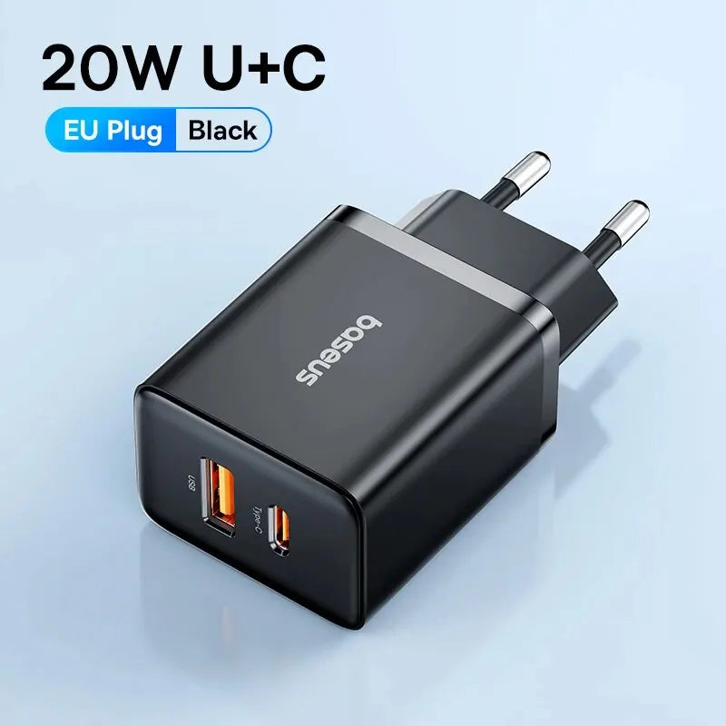 Compact 20W USB C PD Fast Charger For iPhone Android - Smarsty
