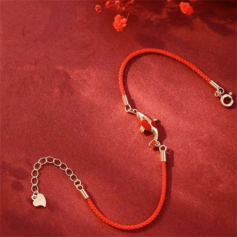 Handmade Lucky Red Bracelet for Wealth and Prosperity - Smarsty