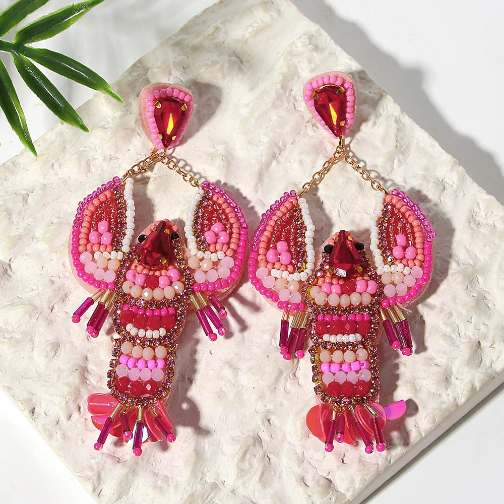 Handmade Bohemian Starfish Drop Earrings for Women - Smarsty