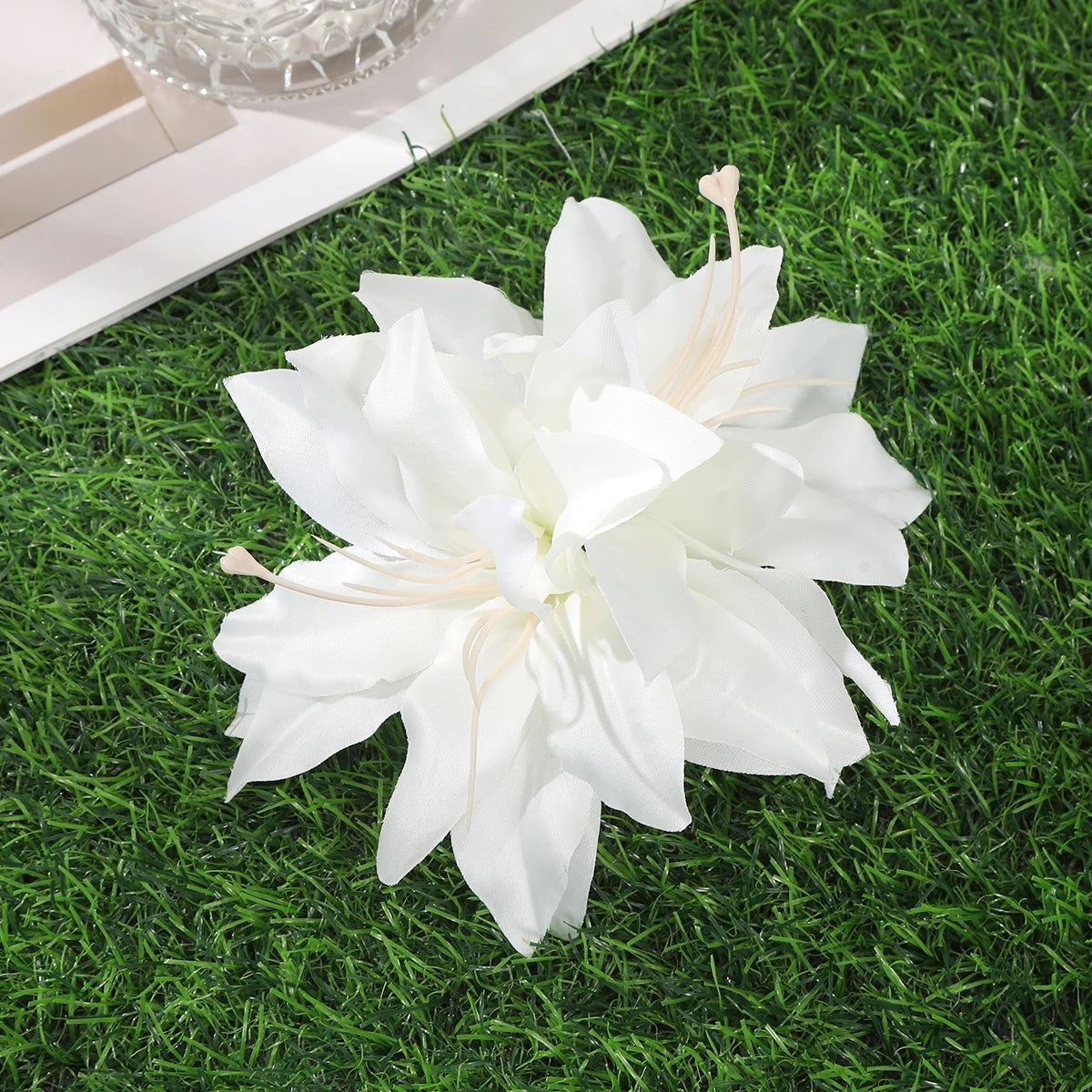 Bohemian Orchid Flower Hair Clips for Weddings - Smarsty