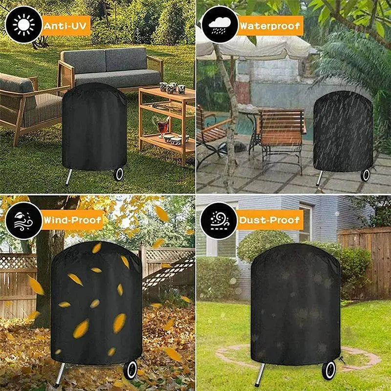 Waterproof Heavy Duty BBQ Grill Cover for Outdoor Protection - Smarsty