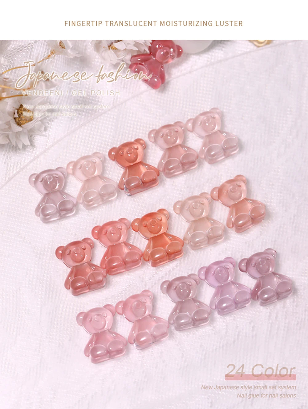 Vendeeni 24 Colors Jelly Gel Nail Polish Set - Smarsty