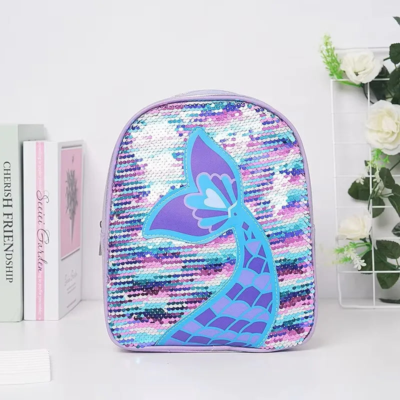 Kids Unicorn Backpack With Sequin Wings Waterproof - Smarsty