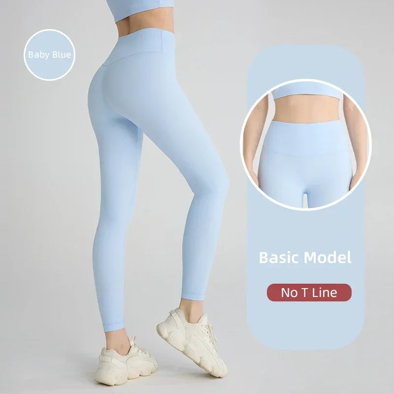 2024 Hot Sale Fitness Lenggings Female Full Length Leggings Running Pants Comfortable And Formfitting Yoga Pants Workout Legging - Smarsty