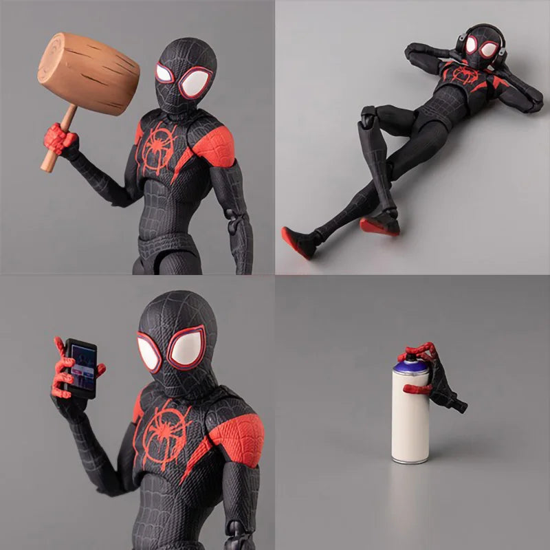 Action Figure Miles Morales Spider-Man Into the Spider Verse Sv Action Collection Sentinel Marvel Figures Model Toys