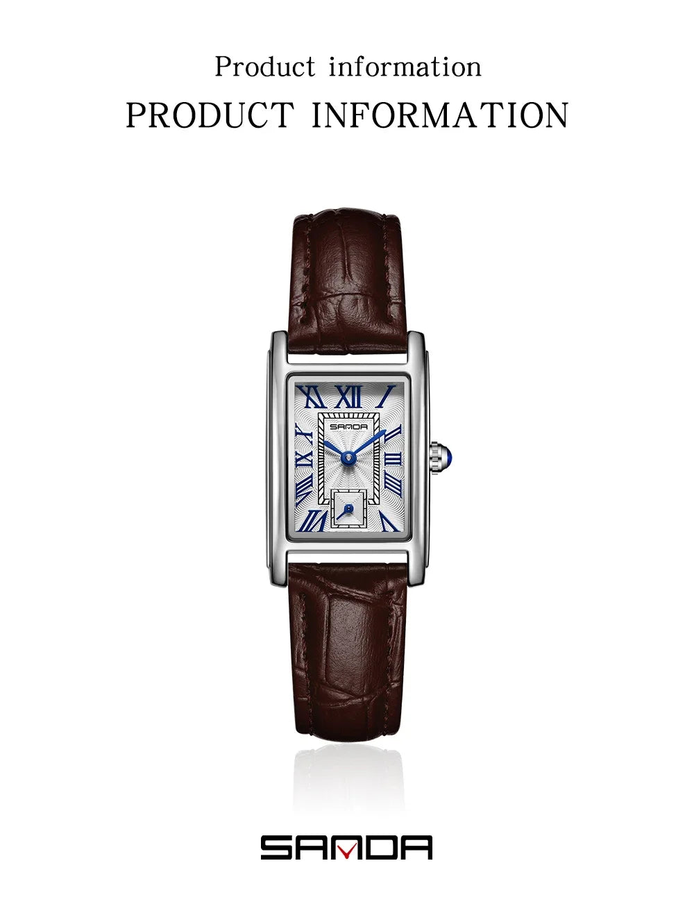 SANDA 1116 Women's Luxury Quartz Watch with Leather Strap - Smarsty