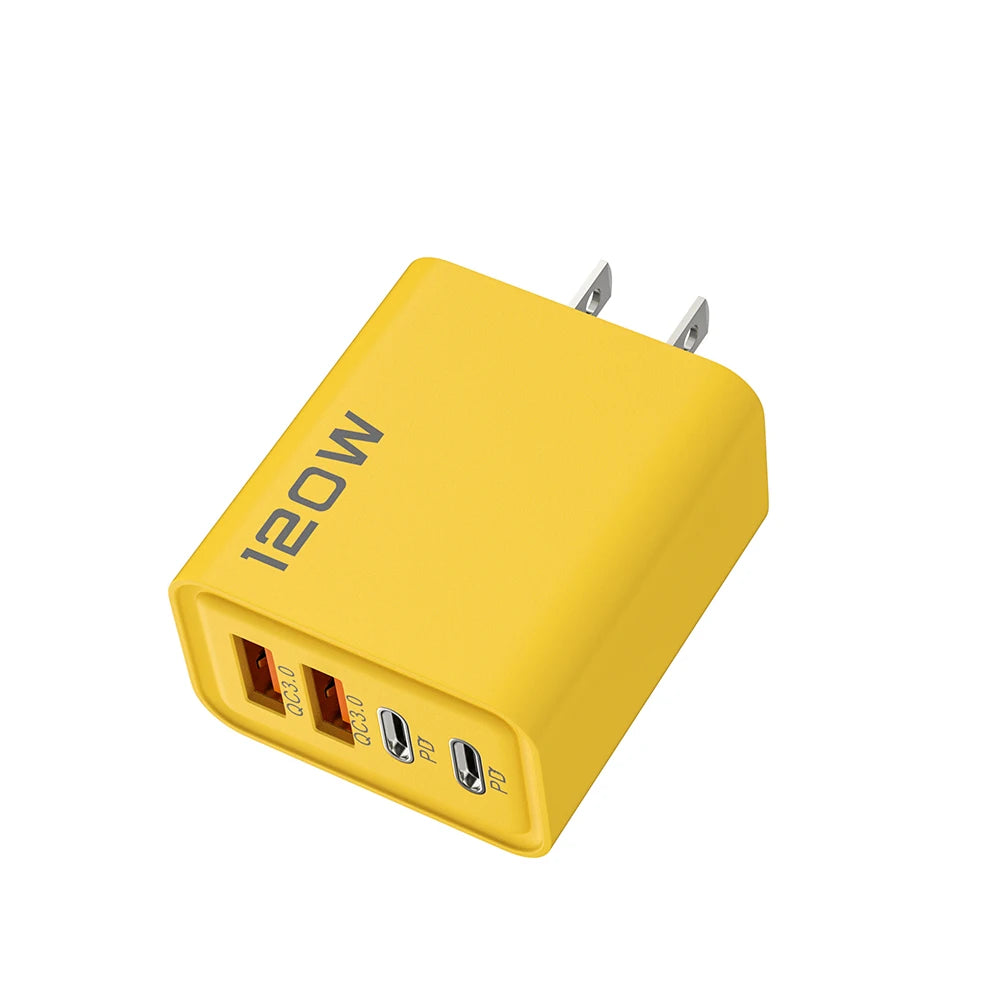 High Power 120W PD USB C Wall Charger Fastest Charge - Smarsty