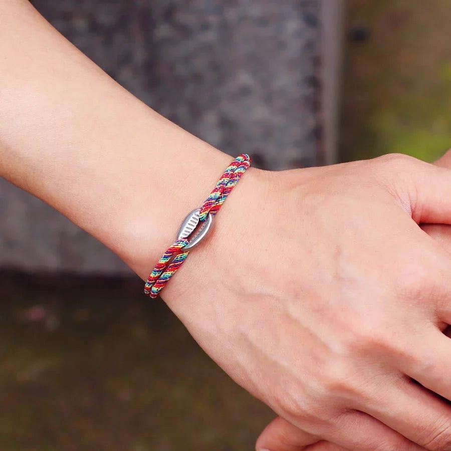 Handwoven Macrame Rope Bracelet for Men Adjustable Beach Style - Smarsty