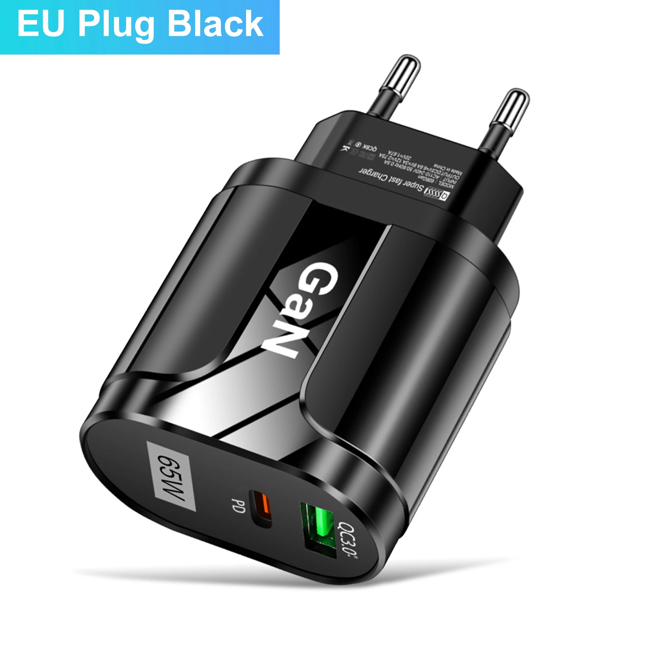 GaN 65W USB C Charger PD Ultra FastCharge For Phones - Smarsty