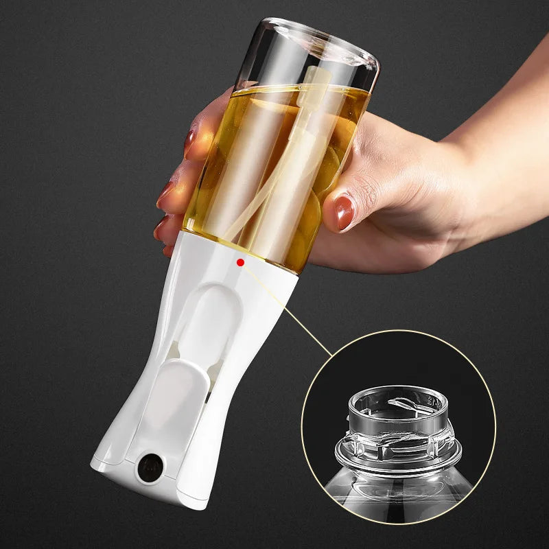 200/300/500ml Oil Spray Bottle BBQ Cooking Olive Oil Sprayer Plastic Baking Oil Spray Empty Bottle Vinegar Bottle Or Oil brush - Smarsty