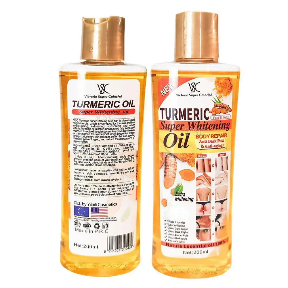 Turmeric Essential Oil Skin Care Massage Oil 200ml - Smarsty