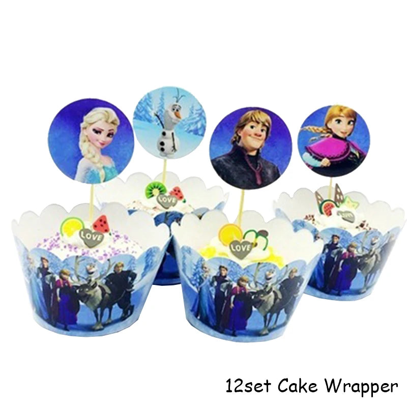 Frozen Princess Birthday Party Tableware Set - Smarsty