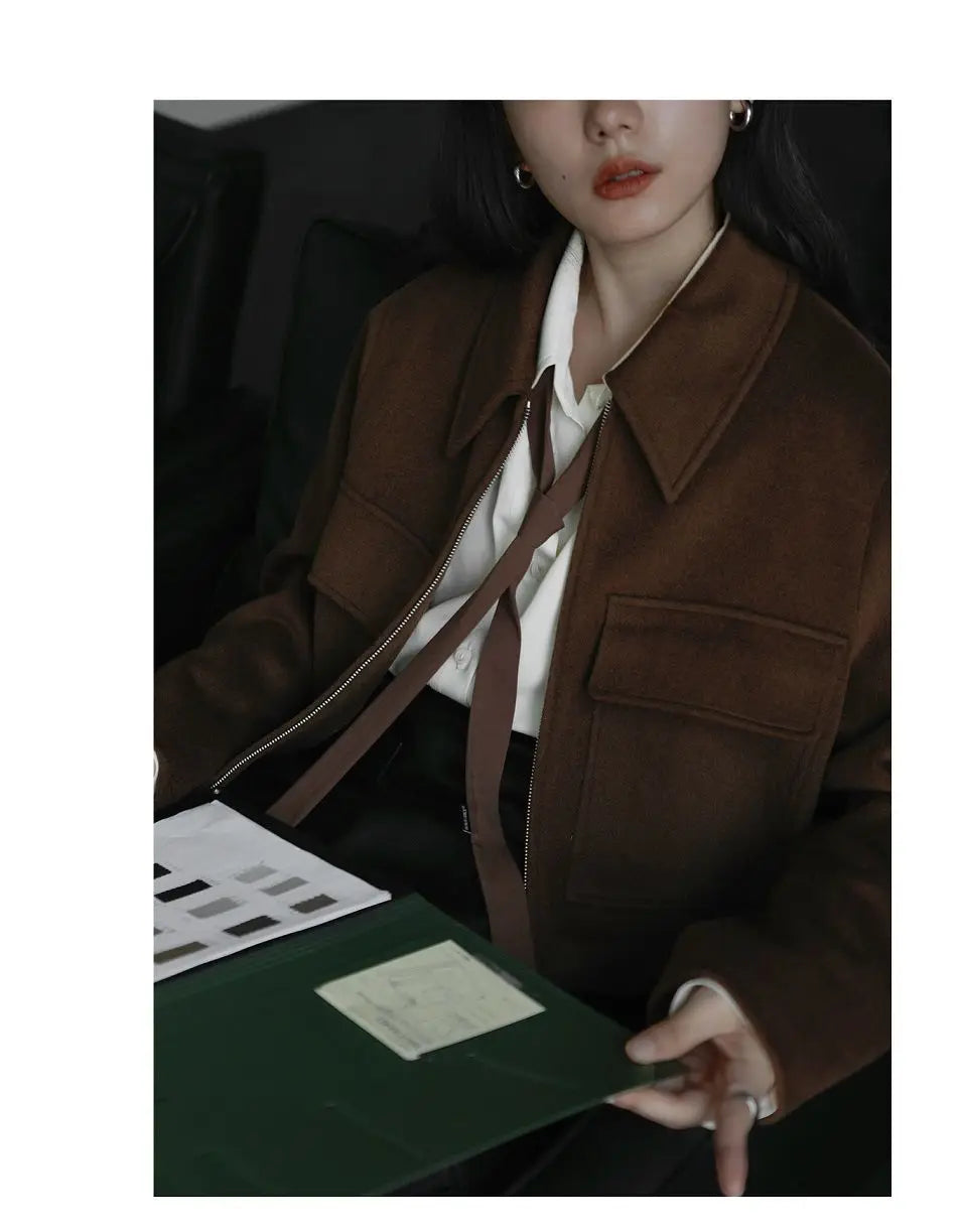 2025 Summer Minimalist Long Sleeve Button Up Shirt Women Korean Style Solid Tie Oversize Shirts Blouse Loose Clothes Autumn Tops - Smarsty