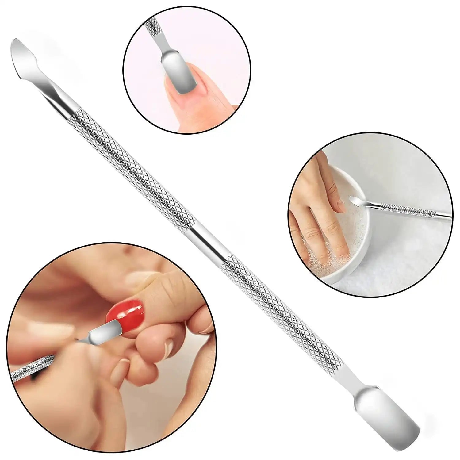 Stainless Steel Nail Care Set for Smooth Cuticle Removal - Smarsty